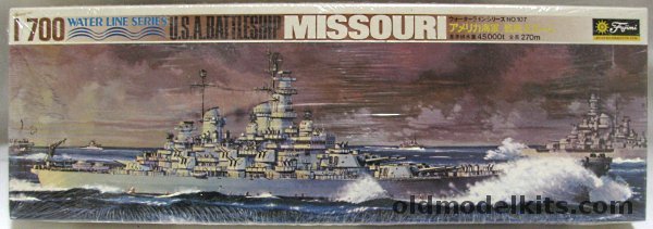 Fujimi 1/700 Battleship USS Missouri, 107 plastic model kit